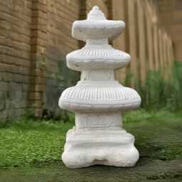 Large Pagoda Sculpture Concrete Lantern Statue Outdoor Figurine Japanese Decoration Handmade Lover Gift Yard Art - thumbnail 1
