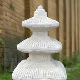 Large Pagoda Sculpture Concrete Lantern Statue Outdoor Figurine Japanese Decoration Handmade Lover Gift Yard Art - thumbnail 4