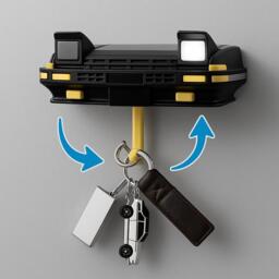 Pop Up Headlight Key Holder - Wall Mounted Rack With Light Feature Unique Car Lover Gift For Home, Garage & Entryway Decor - thumbnail 1
