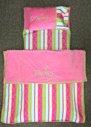 Custom Appliqued Nap Mat Cover, Blanket, Pillow & Case - thumbnail 1