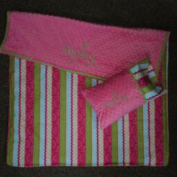 Custom Appliqued Nap Mat Cover, Blanket, Pillow & Case - thumbnail 3