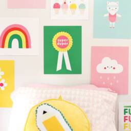 I Scream, You Scream - Nursery Play Room Art Kids Ice Cream Print Summer Girls Kid Wall Decor - thumbnail 2