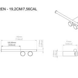 Minimalist White Toilet Paper Holder - Wall Mounted Bathroom Decor Seren - thumbnail 4