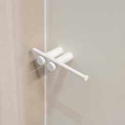 Minimalist White Toilet Paper Holder - Wall Mounted Bathroom Decor Seren