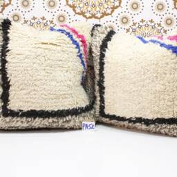 Ddp_Set Of 2 Vintage Moroccan Pillows 100% Wool , Absolutely Gorgeous Pillow Berber Home Design Handmade Kilim 2P66 - thumbnail 2