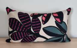 Designers Guild Tanjore Berry & Omega Velvet Cushion Cover 30x50cm - thumbnail 1