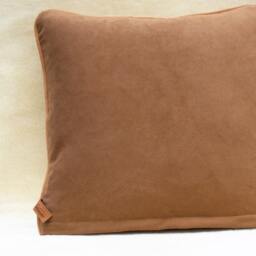 Brown Deer Tanned Cowhide & White Leather Giraffe 2 Pillow - thumbnail 3