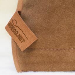 Brown Deer Tanned Cowhide & White Leather Giraffe 2 Pillow - thumbnail 4
