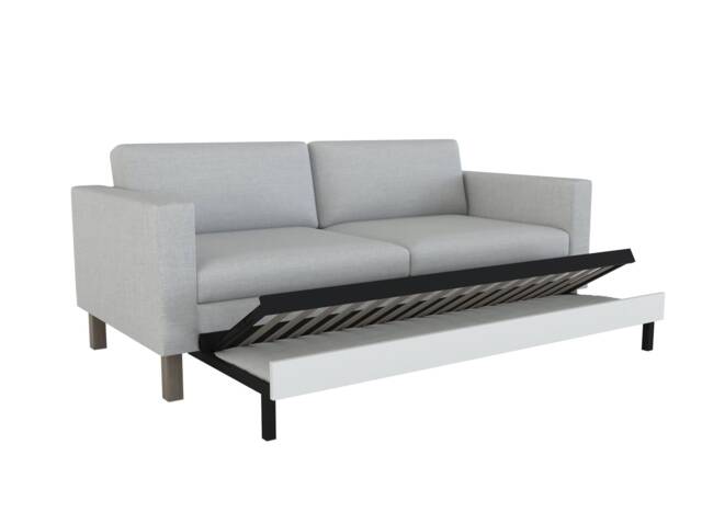 Custom Made Cover Fits Ikea Karlstad Three Seat Sofa Bed Cover, Sleeper - image 1