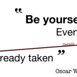 "Oscar Wilde Quote Wall Decal ""Be Yourself" - thumbnail 3