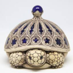 Ceramic Turtle Figurine, Collectible Sculpture, Home & Garden Decor - thumbnail 2