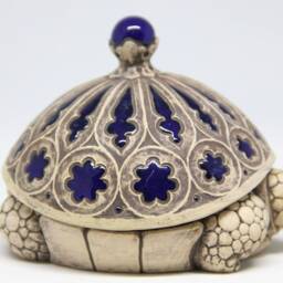 Ceramic Turtle Figurine, Collectible Sculpture, Home & Garden Decor - thumbnail 3