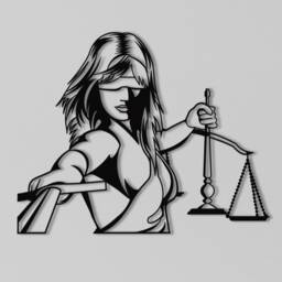 Themis Goddess Of Justice Metal Wall Art, Lawyer Office Decor, Law Firm Sculpture, Legal Symbol Art - thumbnail 4