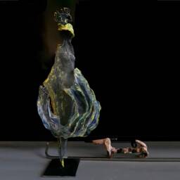 Lady & Wave Wire Mesh Sculpture. Ooak - thumbnail 2