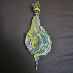 Lady & Wave Wire Mesh Sculpture. Ooak - thumbnail 4