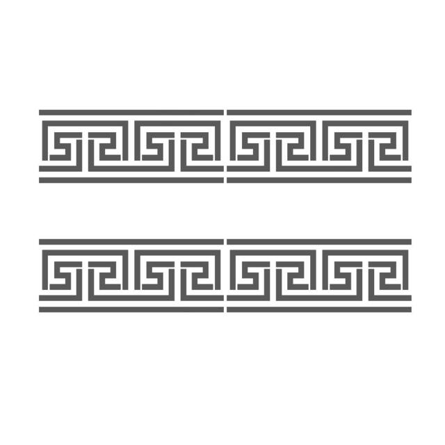 Greek Key Side Border Stencil #2 Reusable Template For Crafting Wall Diy Decor - image 1