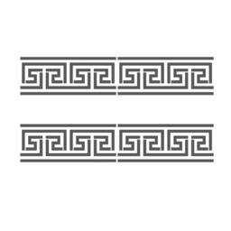 Greek Key Side Border Stencil #2 Reusable Template For Crafting Wall Diy Decor - thumbnail 1