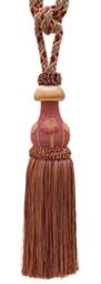 "D??copro Exquisite Curtain Tassel Tieback With Floral Design, Length 12"" - 30.5cm, Spread 32" - thumbnail 1