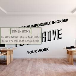 Typography Office Wall Decal Motivational Quote Art - thumbnail 2