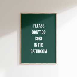 Funny Bathroom Print Swearing Quote Typography Wall Art Decor - thumbnail 1