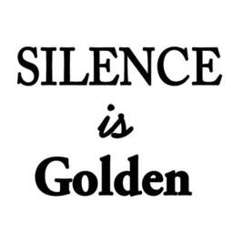 Vwaq 1581 Silence Is Golden Wall Decal Quotes Sayings Stickers Art - thumbnail 2