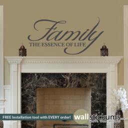 Family Wall Decal - The Essence Of Life, Vinyl Art - thumbnail 1