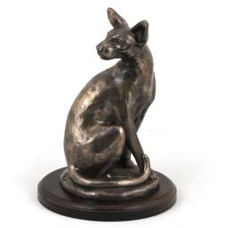 Egyptian Cat, Wooden Base Statue, Limited Edition, Artdog - thumbnail 3