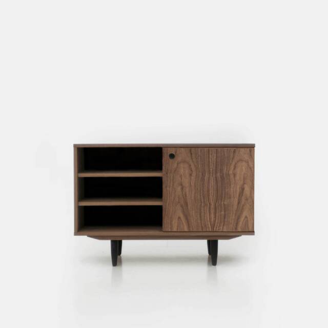 Mid-Century Sideboard, Dresser, Commode, Credenza Made Of Walnut Vaneer - Livlo O-S16 - image 1