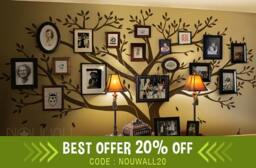 Wall Decal Tree Decals Stickers Photo Frame Family Wall Sticker Art Decor - thumbnail 1