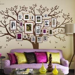 Wall Decal Tree Decals Stickers Photo Frame Family Wall Sticker Art Decor - thumbnail 2