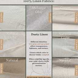 Tie Top Linen Curtains - Extra Wide Panel For Large Windows Or Bathroom, Custom Size - thumbnail 4
