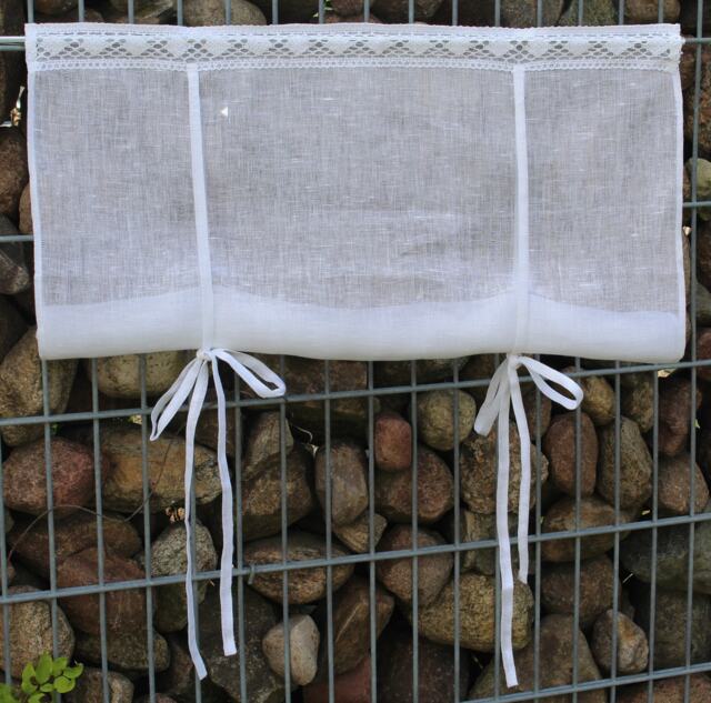 Curtain, Pane Curtain, Bistro Country House White, Custom-Made Possible - image 1