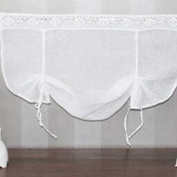 Curtain, Pane Curtain, Bistro Country House White, Custom-Made Possible - thumbnail 3