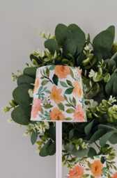 Beautiful Decoupaged Tall Peach Floral Indoor/Outdoor Usb Rechargeable Table Lamp.matching Picture Plate Available. Cordless Lamp