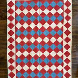 Big Top Handmade Cotton Area Flat Weave Rug. Natural Vegetable Dyed. Indian Dhurrie, Kilim - thumbnail 3