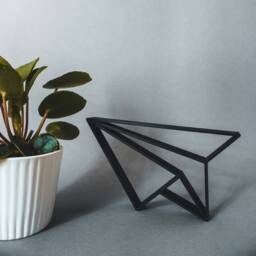 Origami Paper Airplane - 3D Print Decoration & Gift Idea For The Adventurous - thumbnail 3