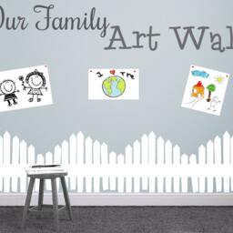 Whimsical Picket Fence Wall Decal - Kids Nursery Decor - thumbnail 2