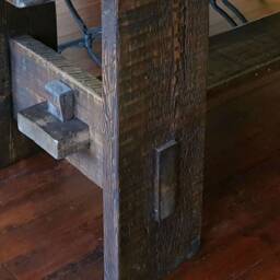 Reclaimed Table/Country Cottage Farmhouse Dining White Wood Jacobean Kitchen - thumbnail 4