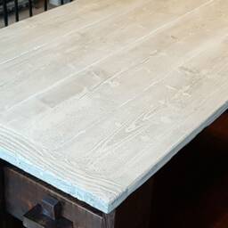 Reclaimed Table/Country Cottage Farmhouse Dining White Wood Jacobean Kitchen - thumbnail 3