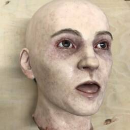 Realistic Silicone Male Head - thumbnail 3
