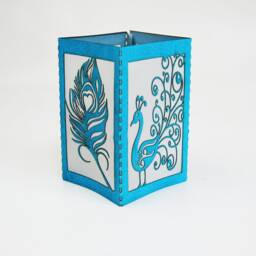 Peacock Feathers, Wedding, Peacocks, Tea Light Holder, Mini Lanterns, Wedding Favors, Diy Decor - thumbnail 2