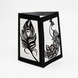 Peacock Feathers, Wedding, Peacocks, Tea Light Holder, Mini Lanterns, Wedding Favors, Diy Decor - thumbnail 4