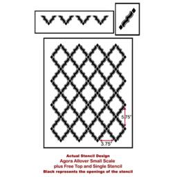 Agora Allover Stencil - Small Reusable Wall Stencils For Easy Diy Decor Better Than Wallpaper Room Design - thumbnail 4
