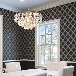 Agora Allover Stencil - Small Reusable Wall Stencils For Easy Diy Decor Better Than Wallpaper Room Design - thumbnail 3