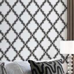 Agora Allover Stencil - Small Reusable Wall Stencils For Easy Diy Decor Better Than Wallpaper Room Design - thumbnail 1