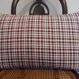 Plaid.check.pillow Cover.burgundy Brown.off White.white.holiday Plaid.farmhouse Decor Pillow.country Slipcover.lumbar.toss Pillow.fall - thumbnail 2