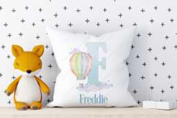 Hot Air Balloon Cushion, Pillow, Balloon, Gift, Cushion For Girl, Nursery Cushion, Decor - thumbnail 1