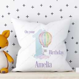 Hot Air Balloon Cushion, Pillow, Balloon, Gift, Cushion For Girl, Nursery Cushion, Decor - thumbnail 2