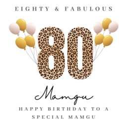 Personalised Mamgu 80Th Birthday Candle Gift Cards Hamper Gifts For Her W - thumbnail 4