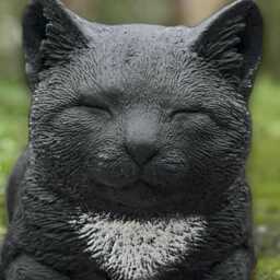 Unique Concrete Cat Sculpture Stone Kitten Decoration Cement Memorial Ornament Pet Lover Gift Garden & Home Figurine Kitty - thumbnail 2